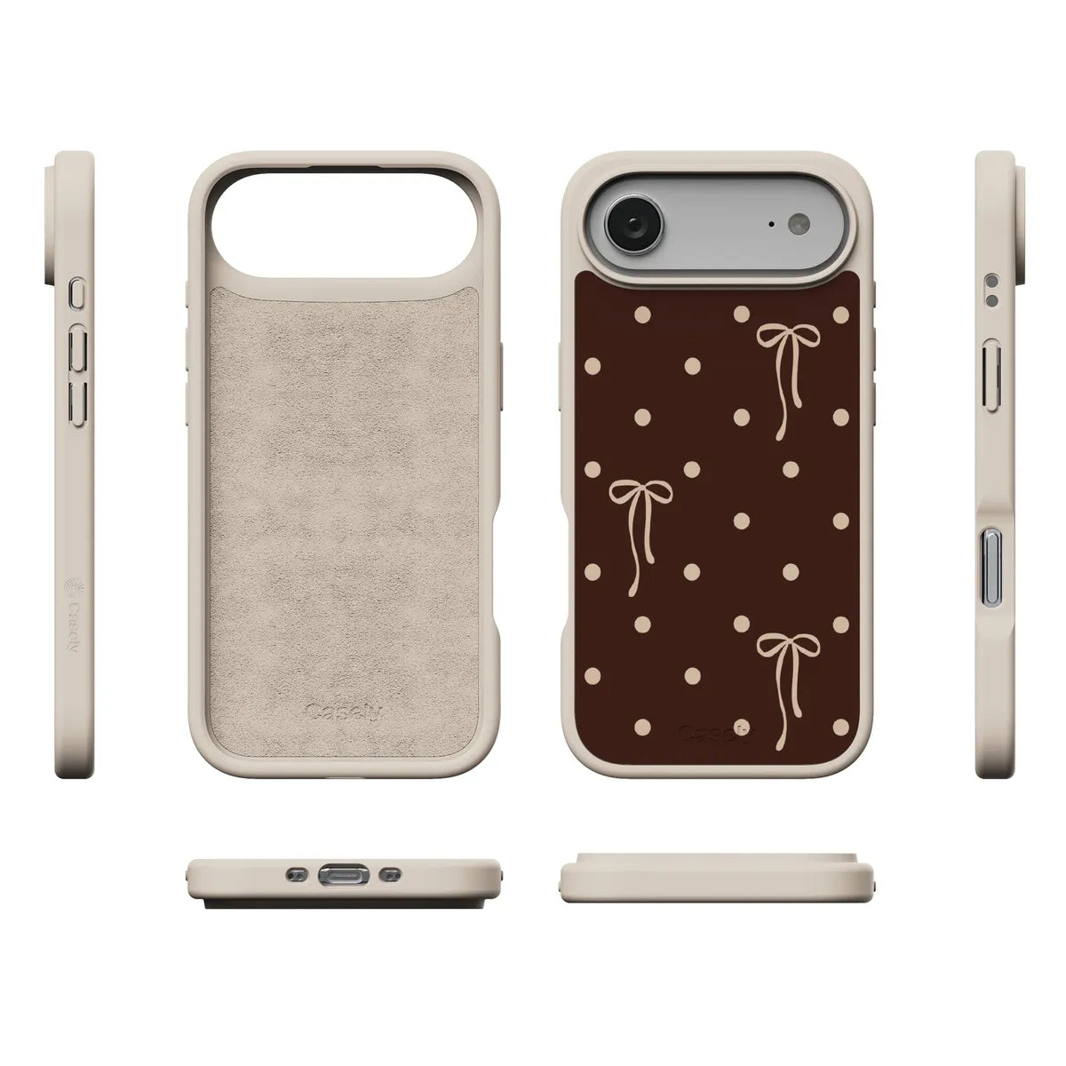 Teddy Bows | Brown Polka Dot Case