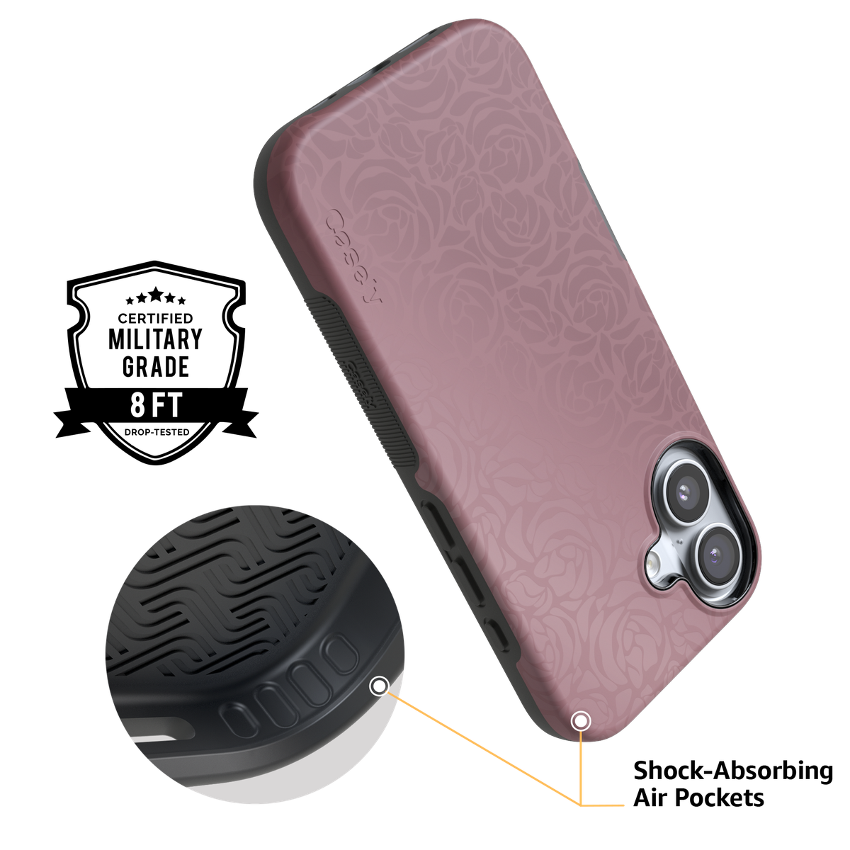 Bordeaux Rose | Moody Monochrome Case