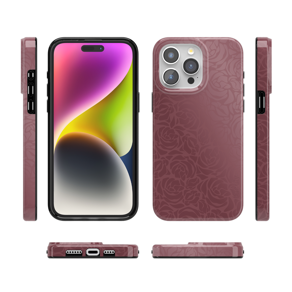 Bordeaux Rose | Moody Monochrome Case