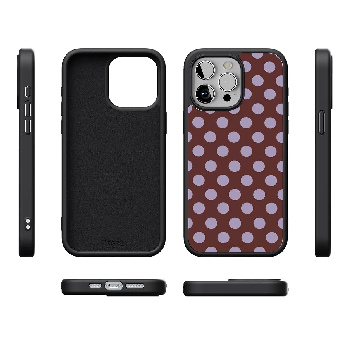 Spotted in SoHo | Burgundy Polka Dot Case