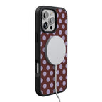 Spotted in SoHo | Burgundy Polka Dot Case