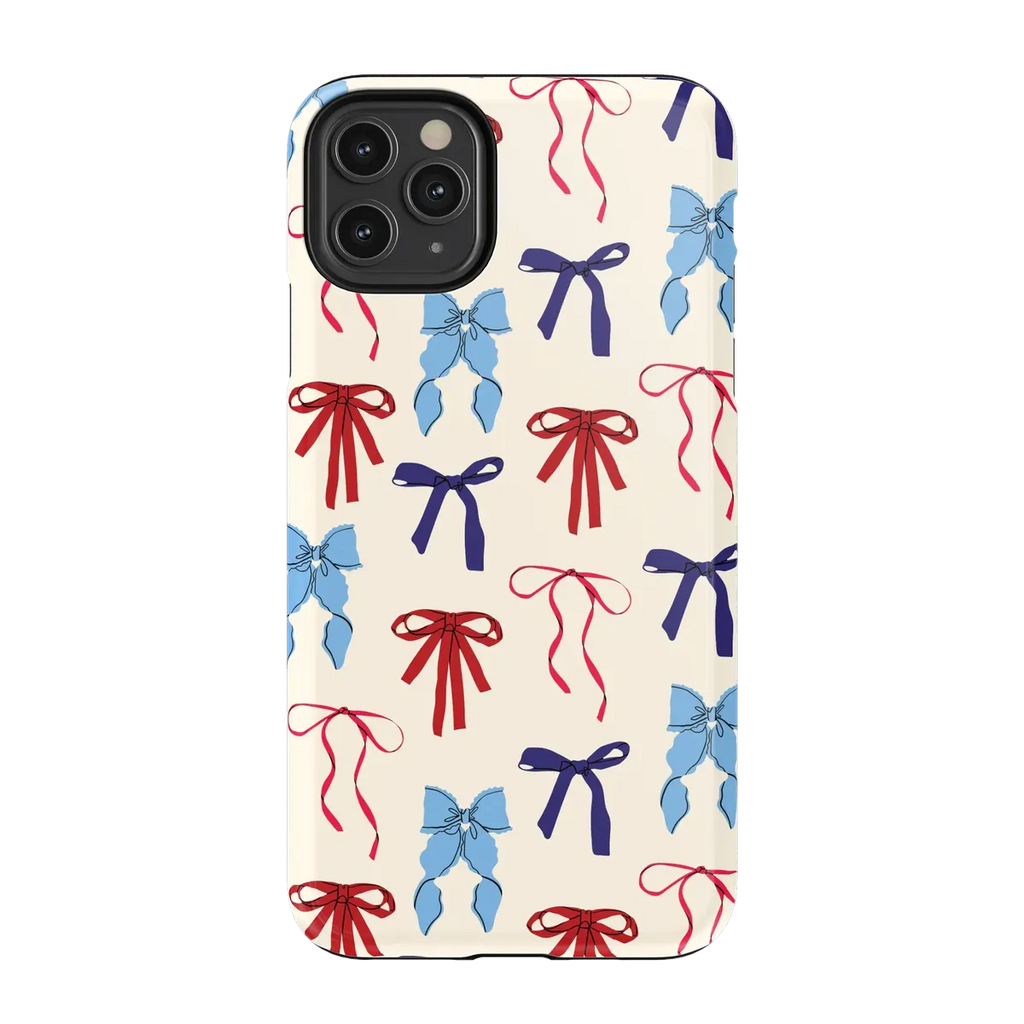 American Girlie | Red White & Blue Bows Case