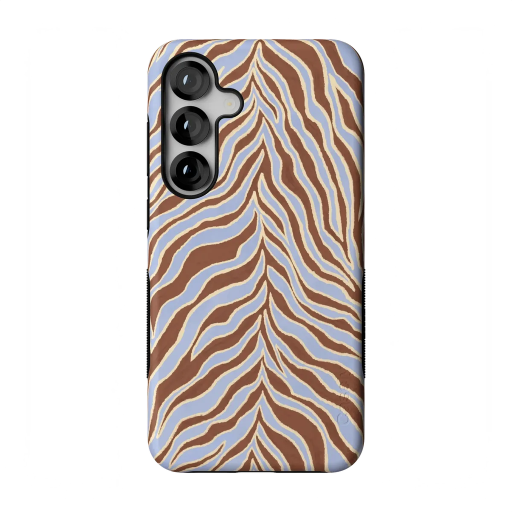 Untamed | Brown & Blue Zebra Case