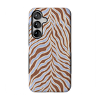 Untamed | Brown & Blue Zebra Case