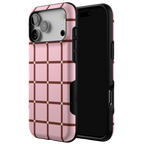 Uptown Gridlock | Pink Checkerboard Case
