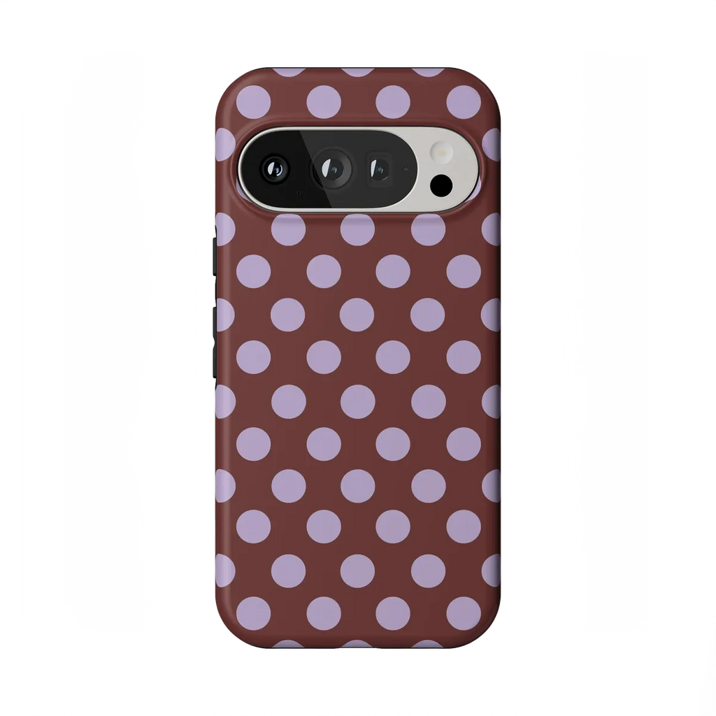Spotted in SoHo | Burgundy Polka Dot Case