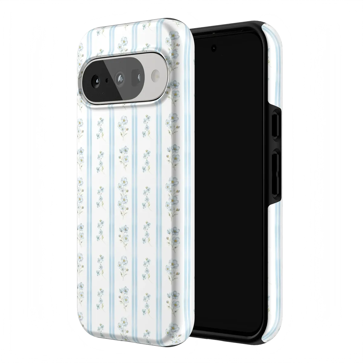 Cottage Stripe | Blue Floral Case