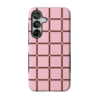 Uptown Gridlock | Pink Checkerboard Case