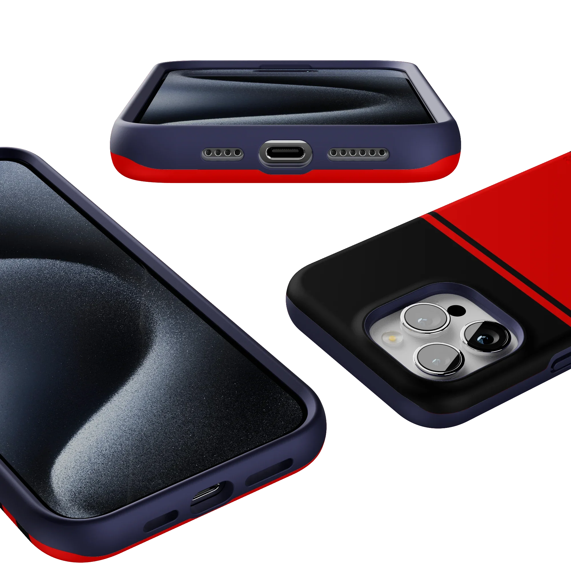 Storm Warning | Black & Red Stripes Case