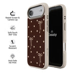 Teddy Bows | Brown Polka Dot Case