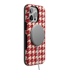 Scarlet Stitch | Red Houndstooth Case