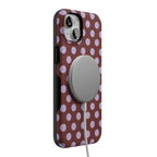 Spotted in SoHo | Burgundy Polka Dot Case