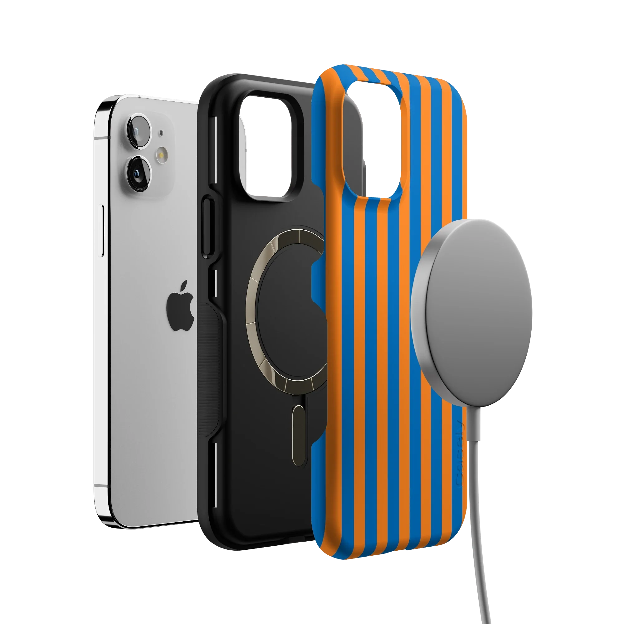 Go New York | Blue & Orange Stripes Case