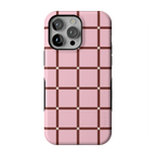 Uptown Gridlock | Pink Checkerboard Case