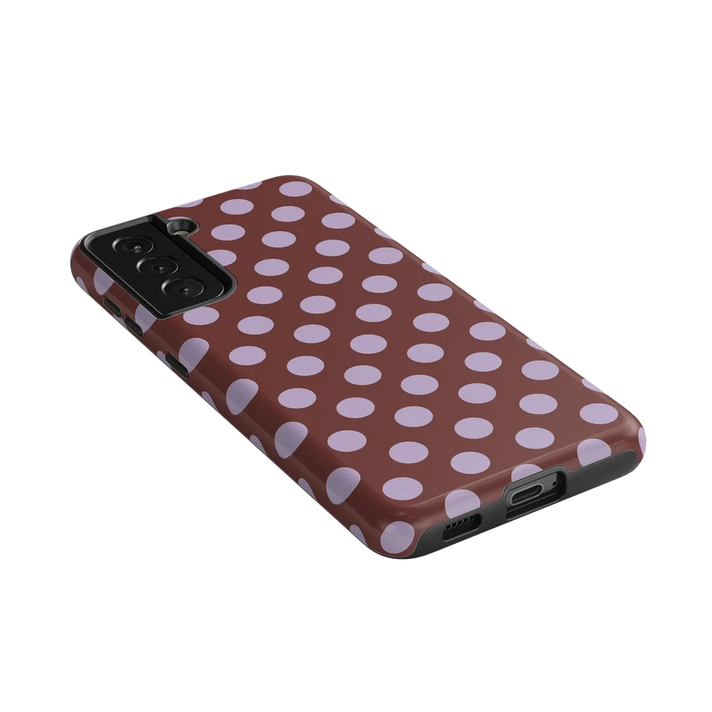 Spotted in SoHo | Burgundy Polka Dot Case