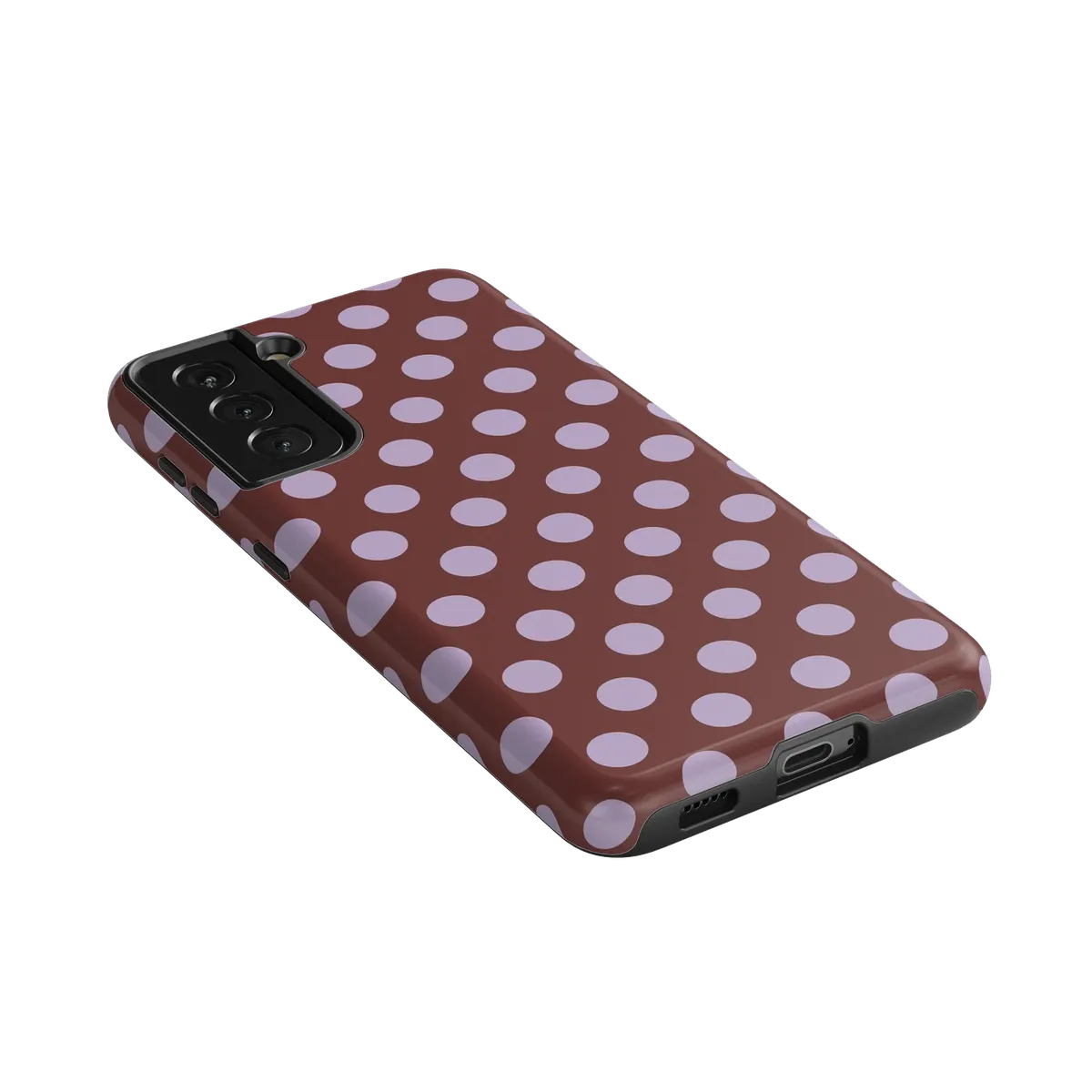 Spotted in SoHo | Burgundy Polka Dot Case