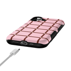 Uptown Gridlock | Pink Checkerboard Case