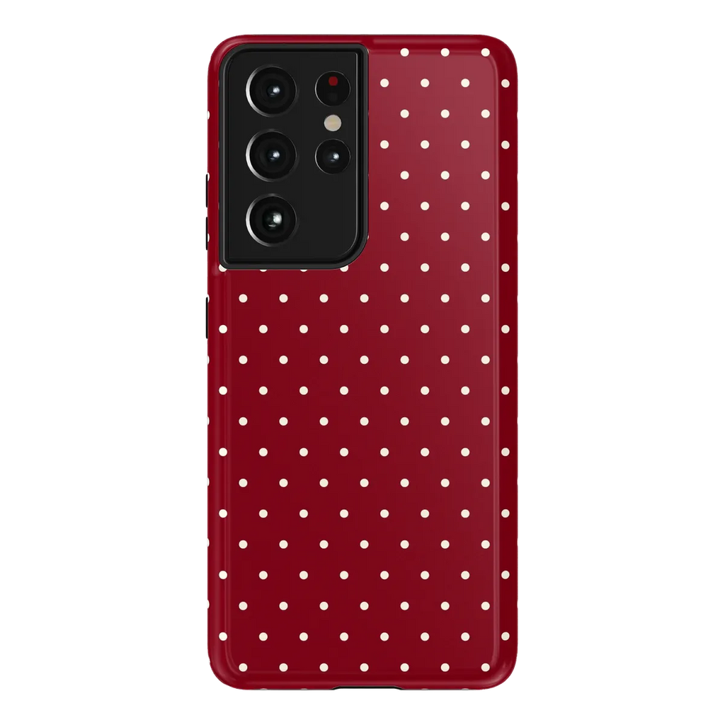 On the Dot | Maroon Polka Dot Case
