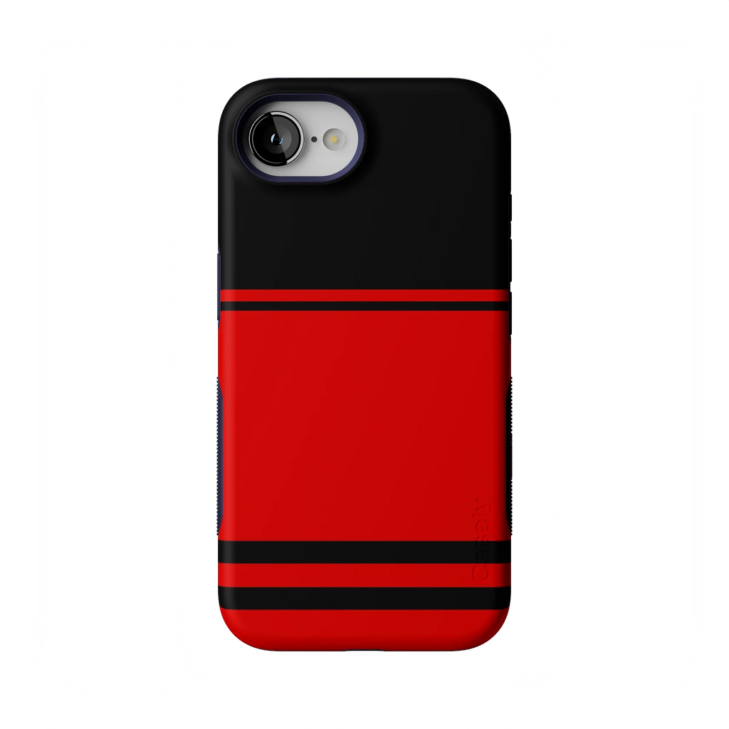 Storm Warning | Black & Red Stripes Case