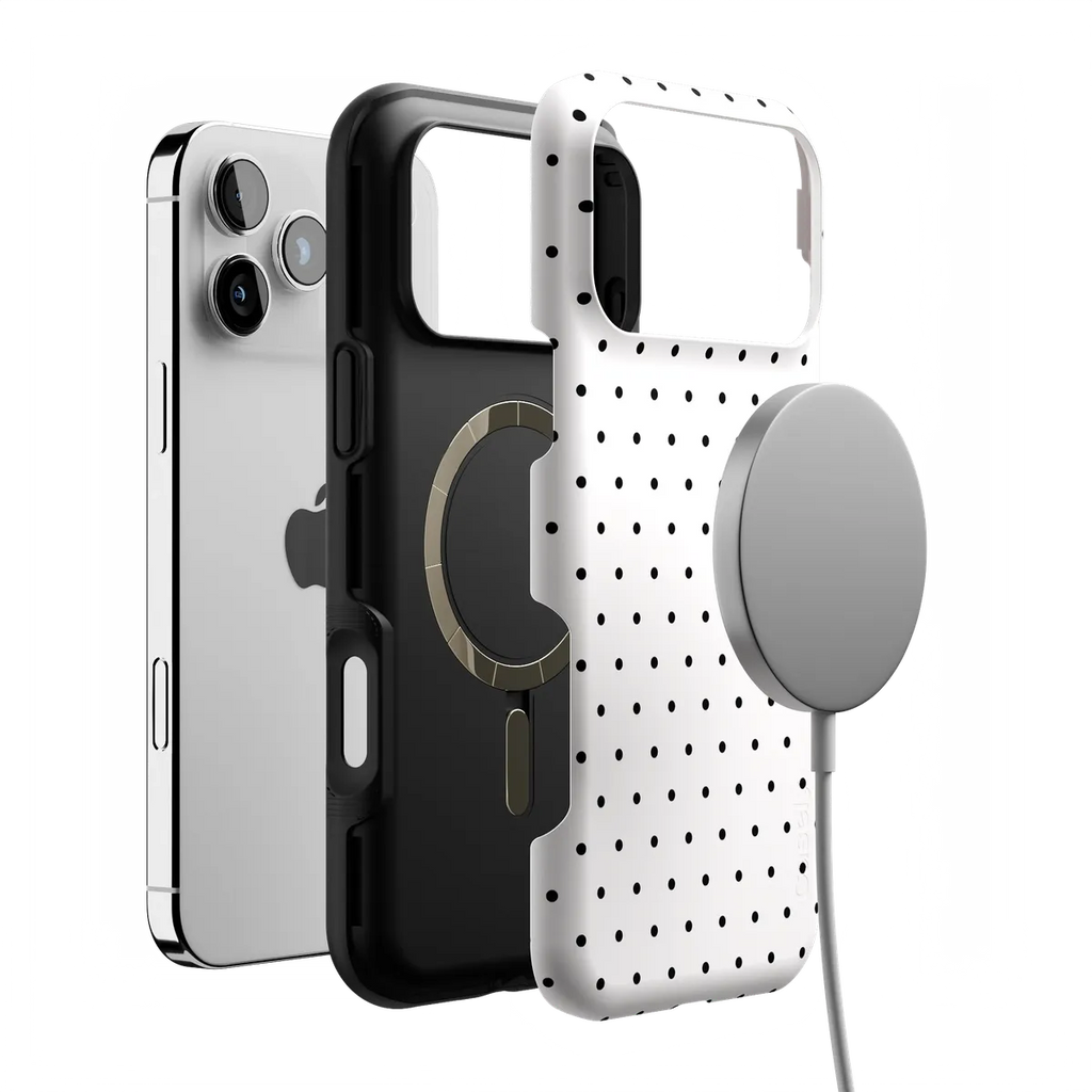 On the Dot | Black Polka Dot Case