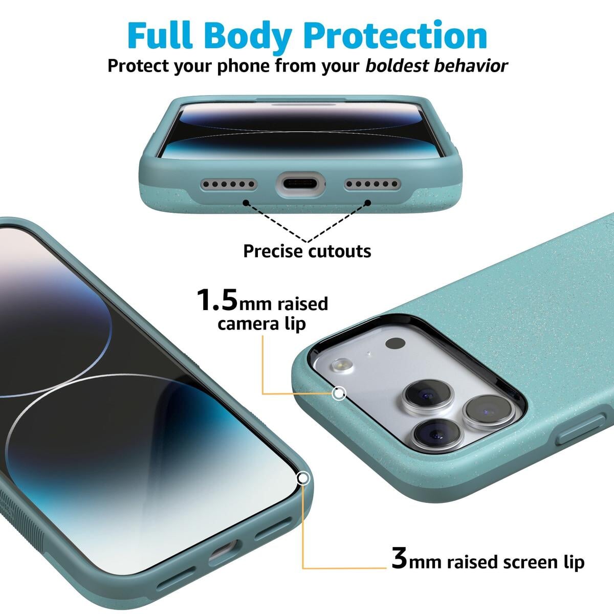 Aquamarine | Ocean Blue Shimmer Case