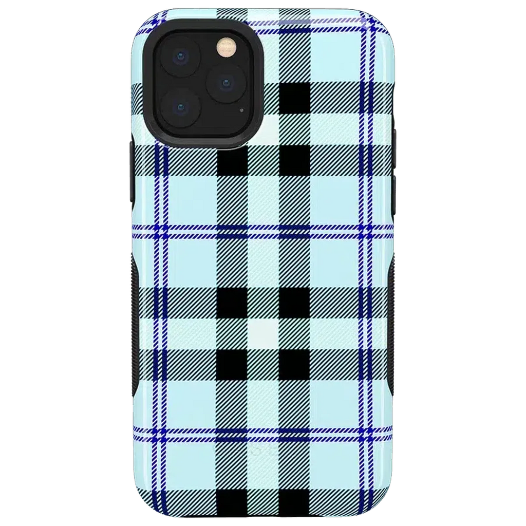 As if! | Light Blue Plaid Case