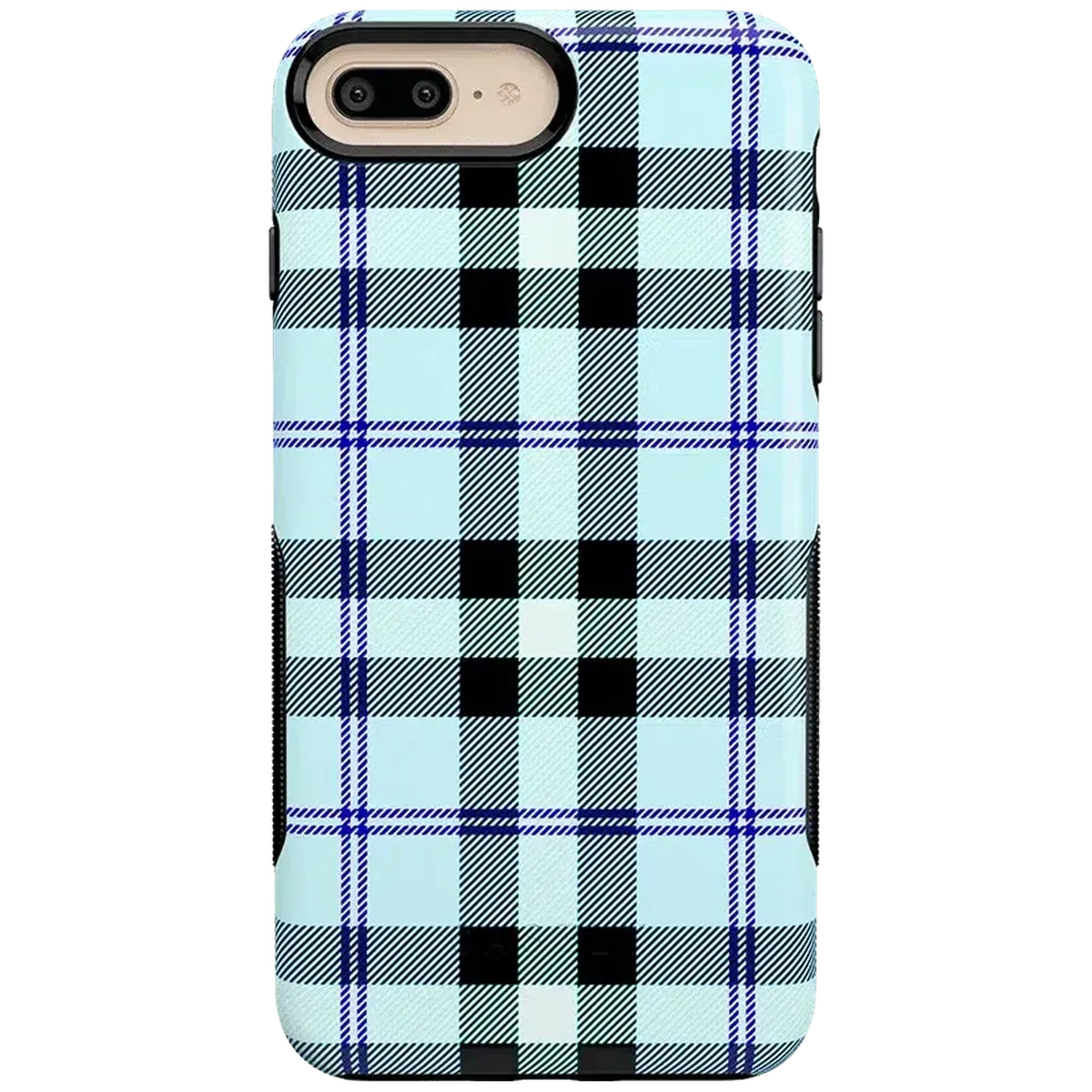 As if! | Light Blue Plaid Case