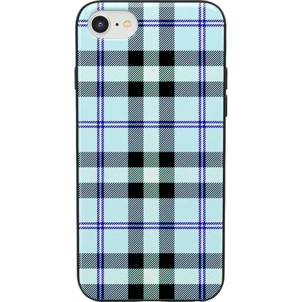 As if! | Light Blue Plaid Case