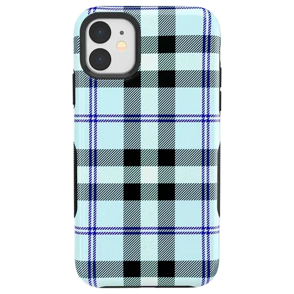 As if! | Light Blue Plaid Case