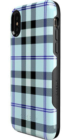 As if! | Light Blue Plaid Case