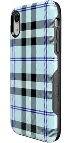 As if! | Light Blue Plaid Case