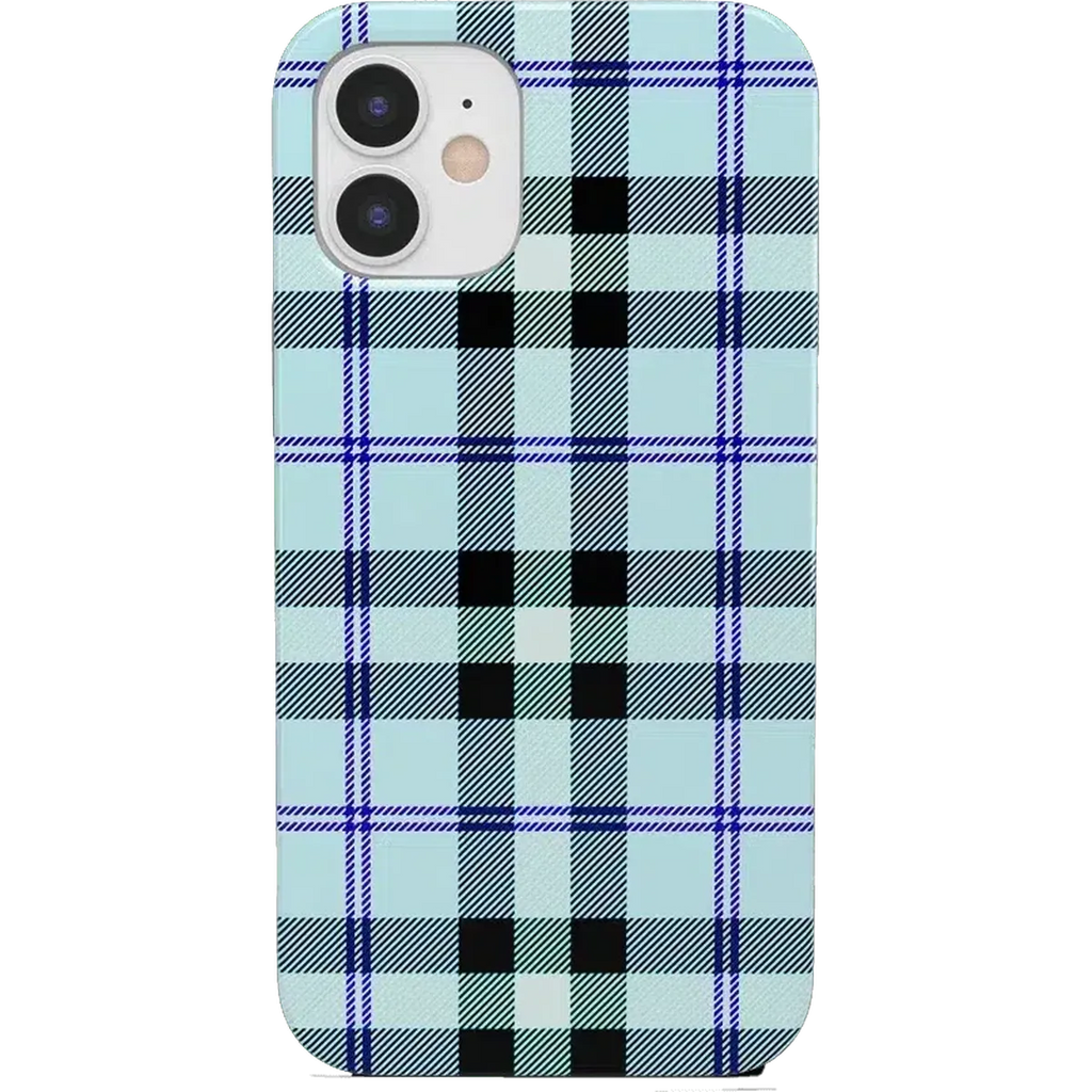 As if! | Light Blue Plaid Case