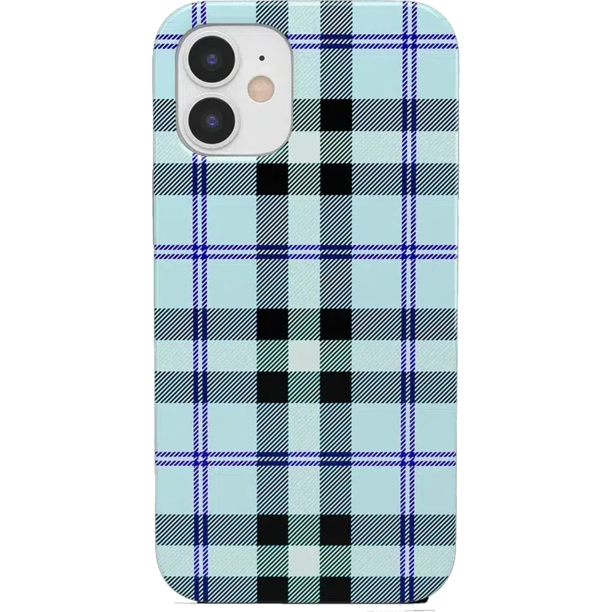 As if! | Light Blue Plaid Case