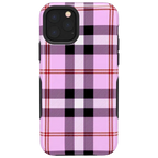 As if! | Light Purple Plaid Case