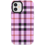As if! | Light Purple Plaid Case