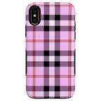 As if! | Light Purple Plaid Case