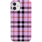 As if! | Light Purple Plaid Case