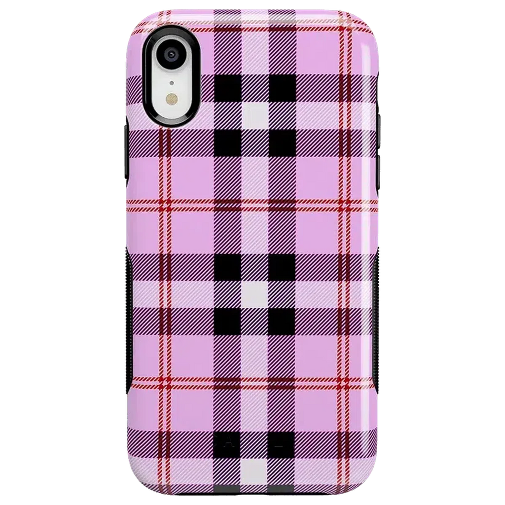 As if! | Light Purple Plaid Case