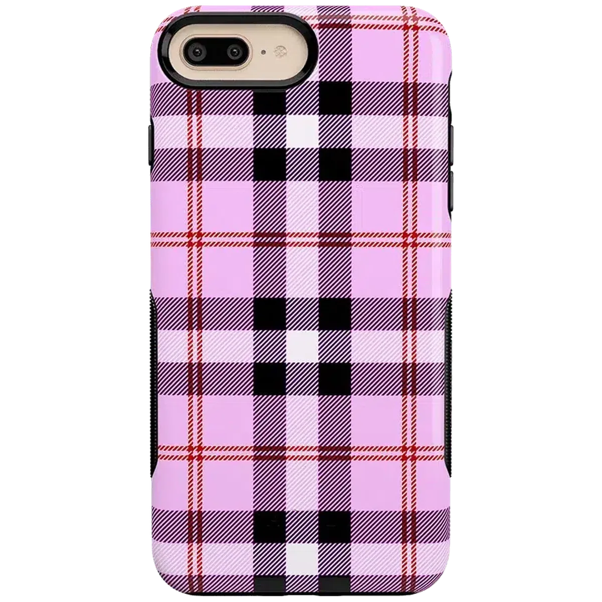 As if! | Light Purple Plaid Case