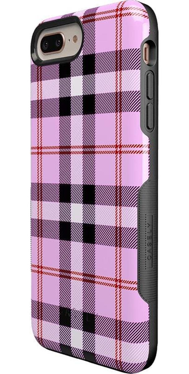 As if! | Light Purple Plaid Case