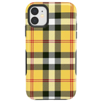 As if! | Yellow Plaid iPhone Case