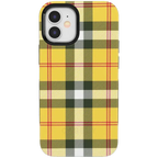 As if! | Yellow Plaid iPhone Case