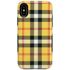As if! | Yellow Plaid iPhone Case