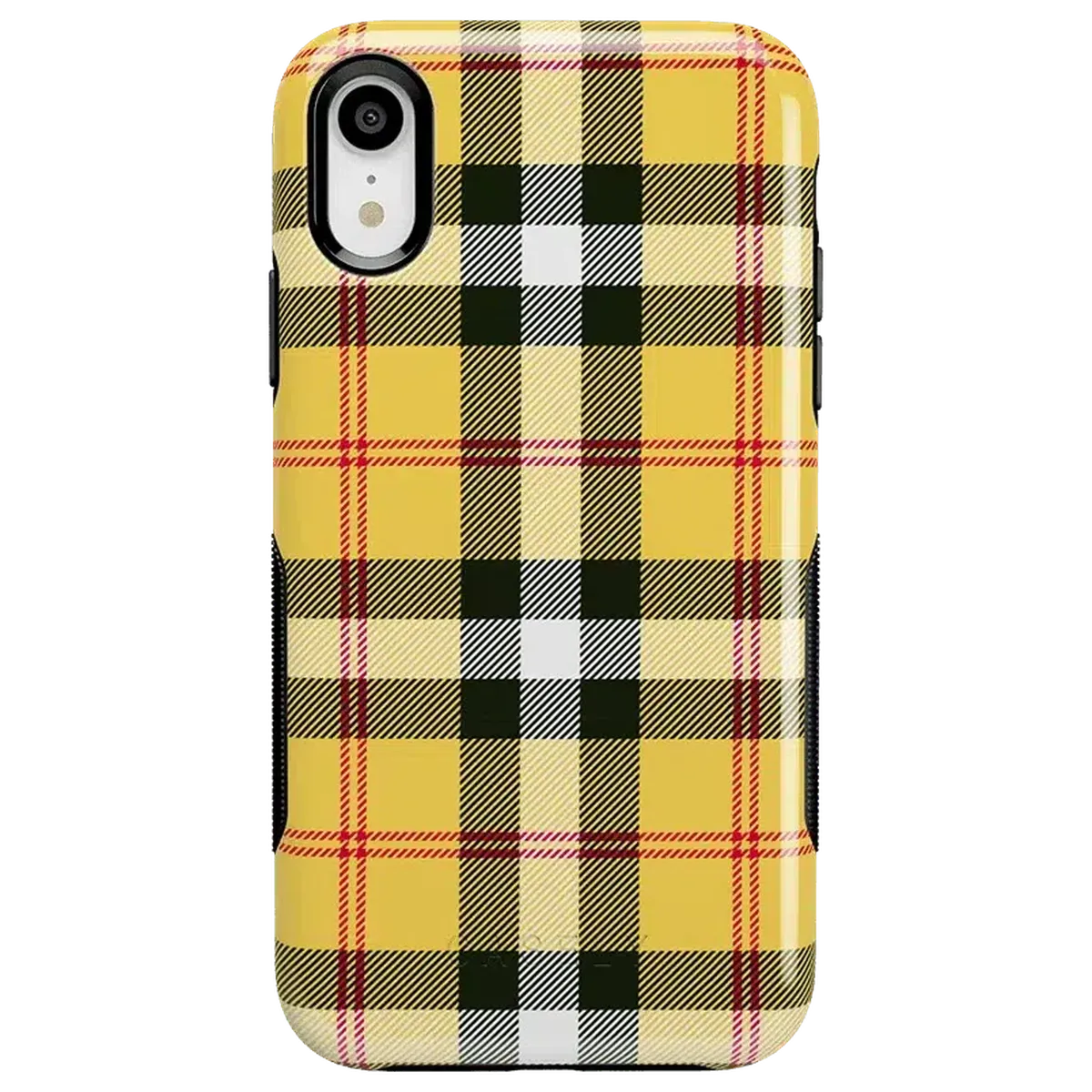As if! | Yellow Plaid iPhone Case