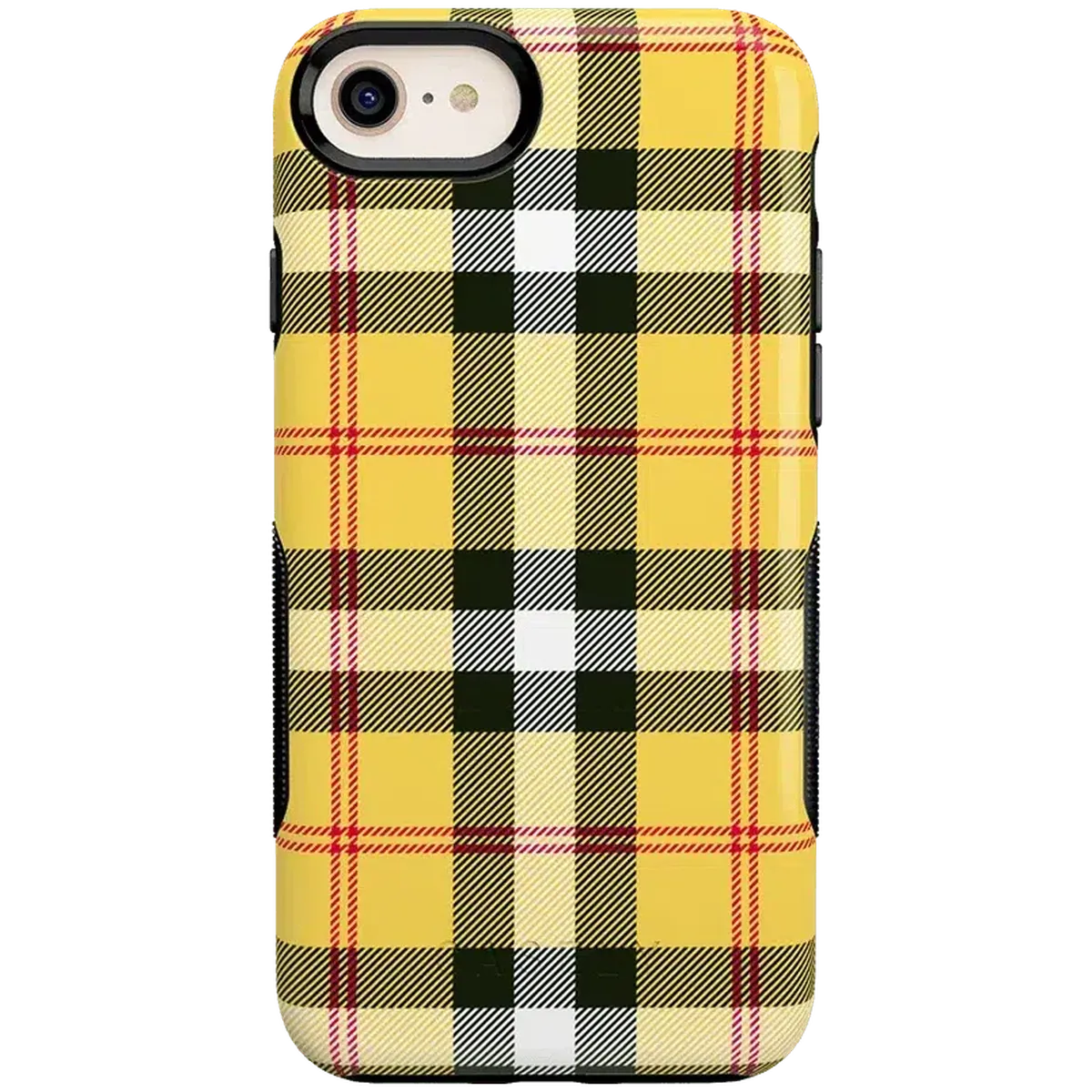 As if! | Yellow Plaid iPhone Case
