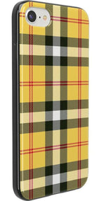 As if! | Yellow Plaid iPhone Case