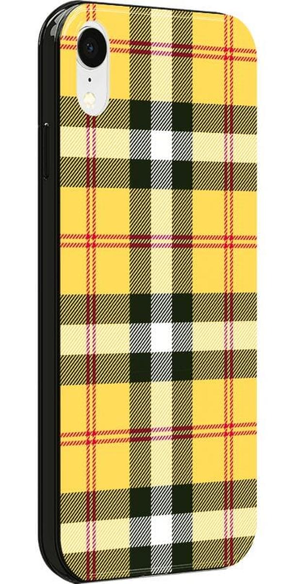 As if! | Yellow Plaid iPhone Case