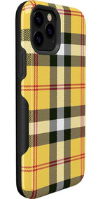 As if! | Yellow Plaid iPhone Case