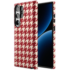 Scarlet Stitch | Red Houndstooth Case
