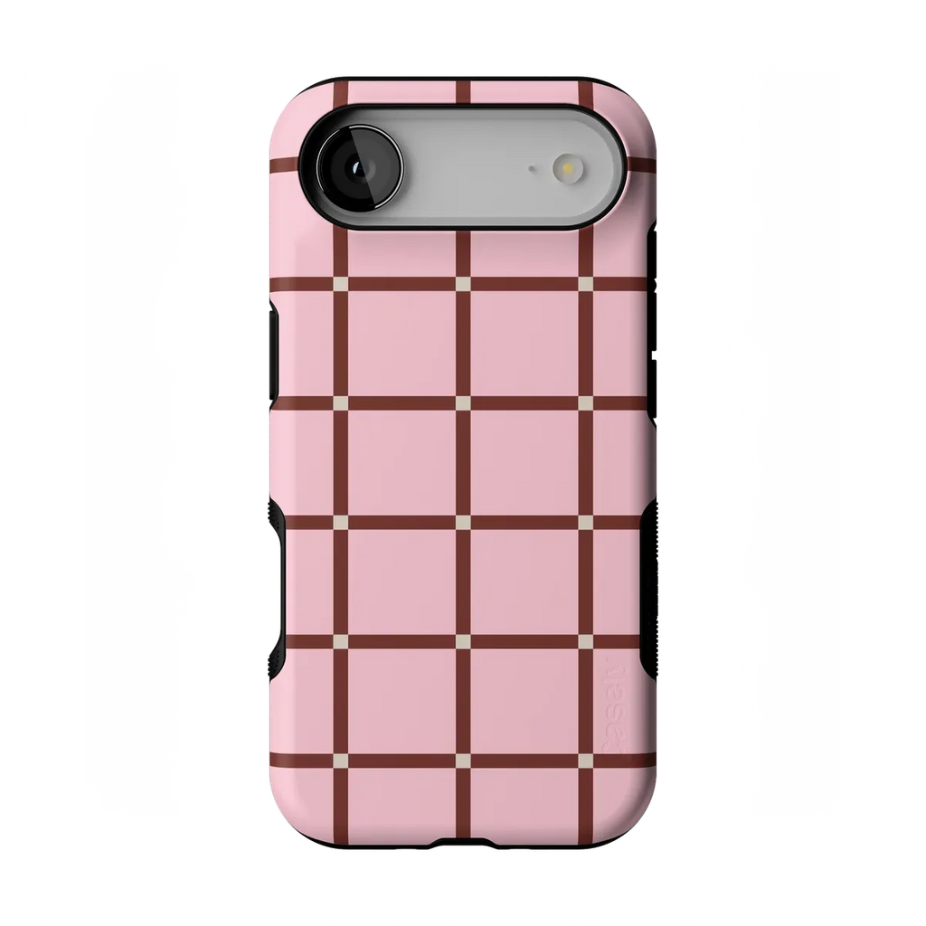 Uptown Gridlock | Pink Checkerboard Case